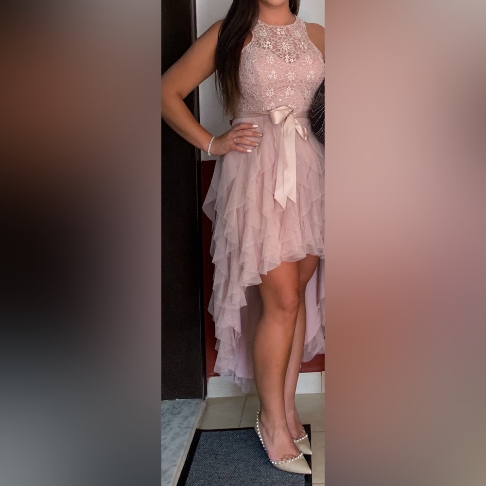 High-Low Women’s Blush Dress